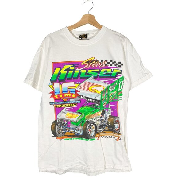 Vintage 2000 Steve Kinser Outlaw Racing Tee Size M - Picture 1 of 5